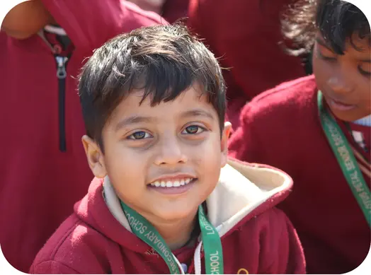 Students at Lotus Petal Sr. Secondary School
